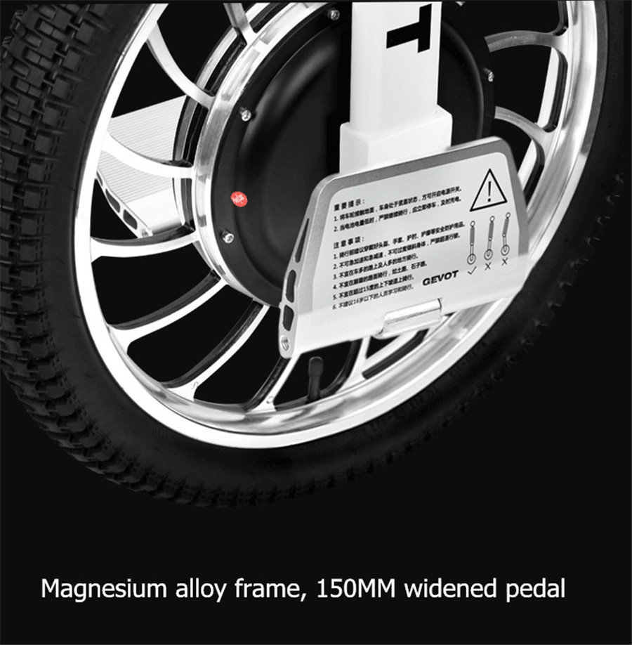 Sport balance car Mg Al alloy electric unicycle GEVOT-FX8 balanced car