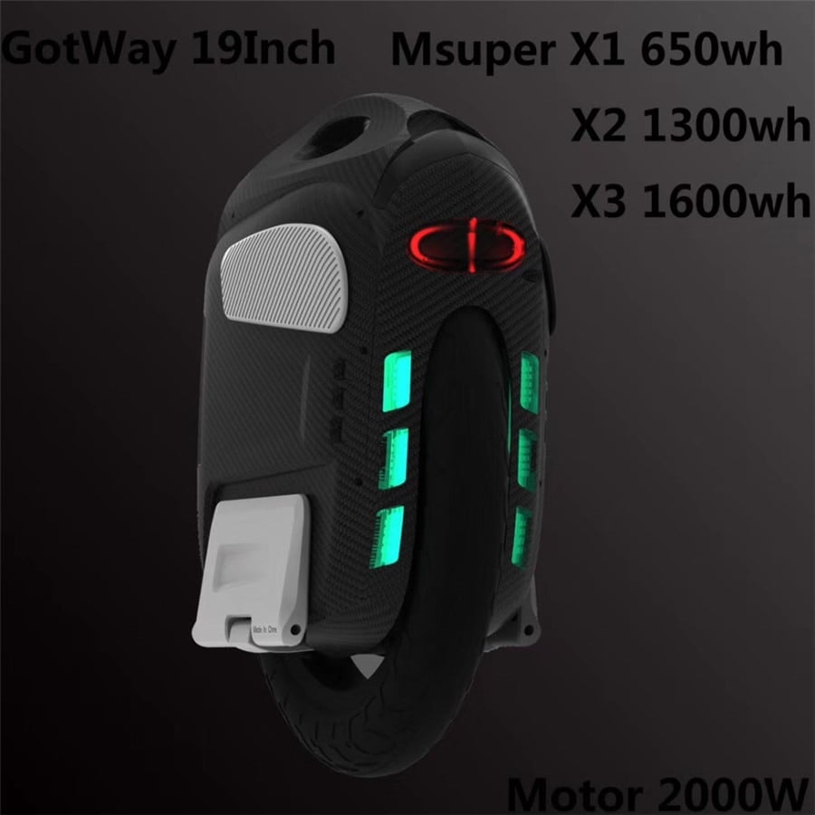 Newest Gotway Msuper X 19inch Electric unicycle self-balancing scooter one wheel 2000W motor,Nesest motherboard