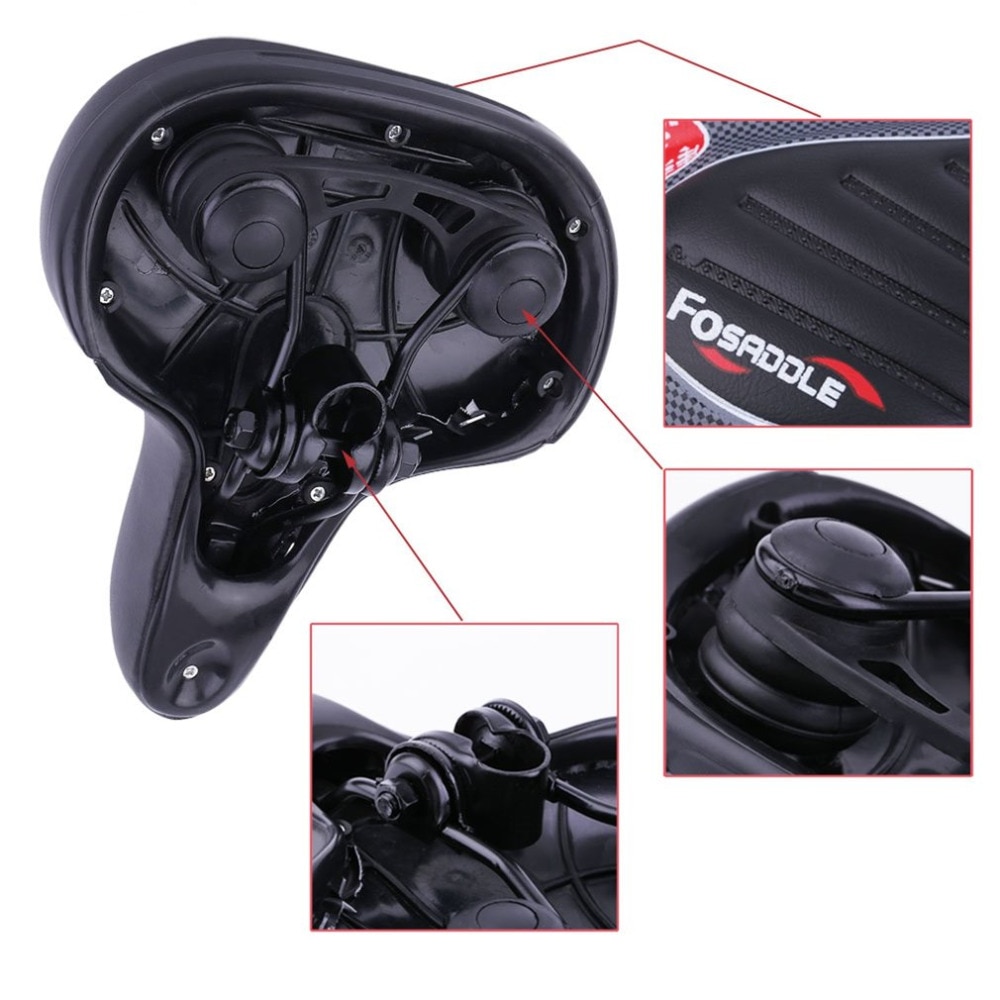 Hot Comfortable Wide Big Bum Bike Bicycle Gel Cruiser Soft Pad Leather Bike Saddle Seat Mat MTB Mountain Road Sponge Cushion