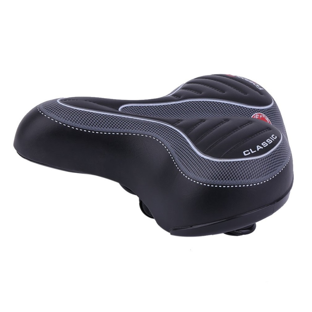 Hot Comfortable Wide Big Bum Bike Bicycle Gel Cruiser Soft Pad Leather Bike Saddle Seat Mat MTB Mountain Road Sponge Cushion