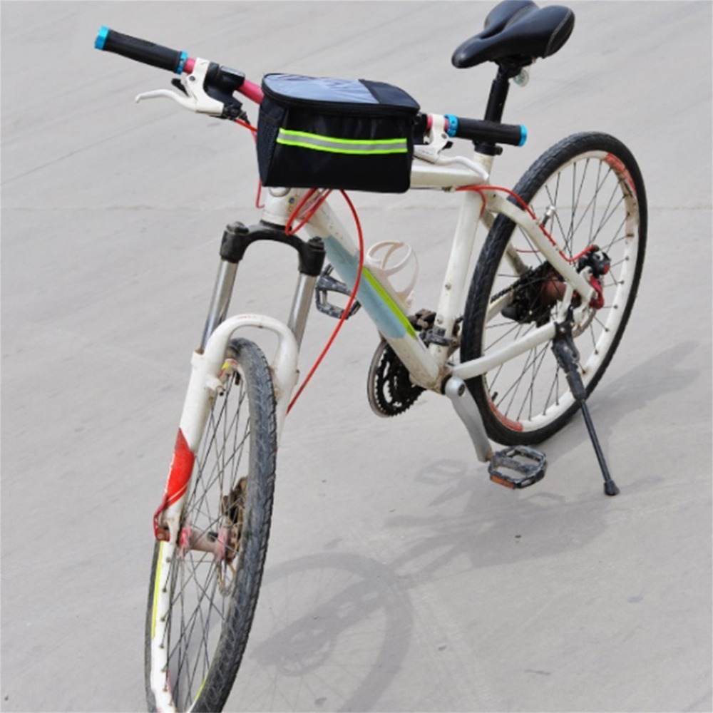 Hot 20 Inch Large Bicycle Bags Capacity Polyester Bike Bicycle Front Basket Durable Waterproof Tube Handlebar Bag Outdoor Sport