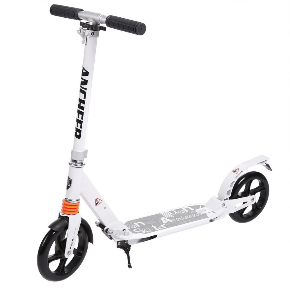Foot Scooter For Kids Height Adjustable Lightweight Foldable Aluminum Alloy Kicks Scooters T-Style Design Adults Clearance