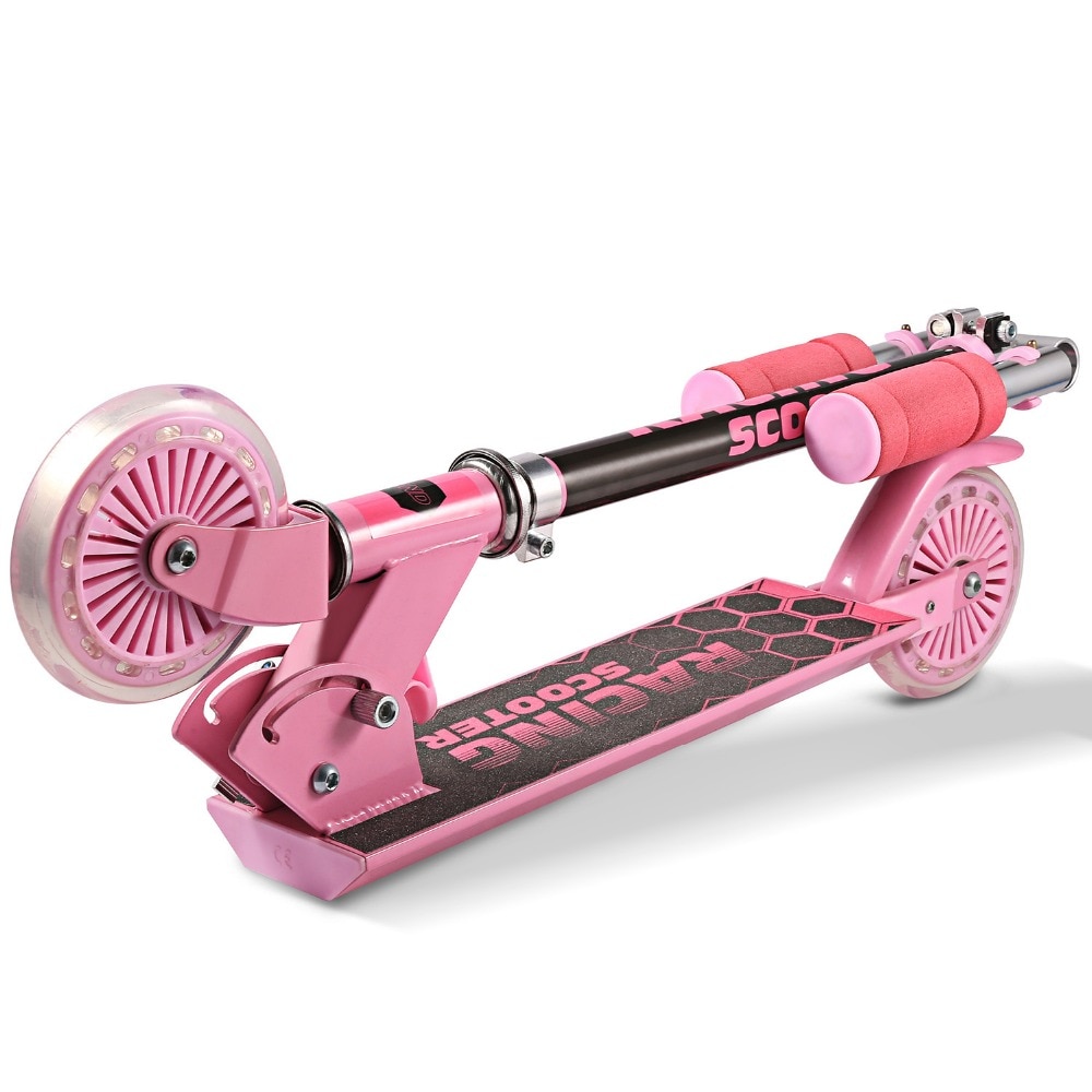 ANCHEER New Aluminum Alloy Kick Scooter Flashing 2 Wheel Scooter Adjustable Height Best Gifts for Children Unisex Foot Scooters-in Kick Scooters,Foot Scooters from Sports & Entertainment on Aliexp
