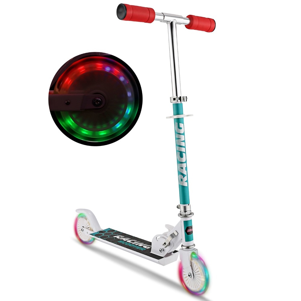 ANCHEER New Aluminum Alloy Kick Scooter Flashing 2 Wheel Scooter Adjustable Height Best Gifts for Children Unisex Foot Scooters-in Kick Scooters,Foot Scooters from Sports & Entertainment on Aliexp