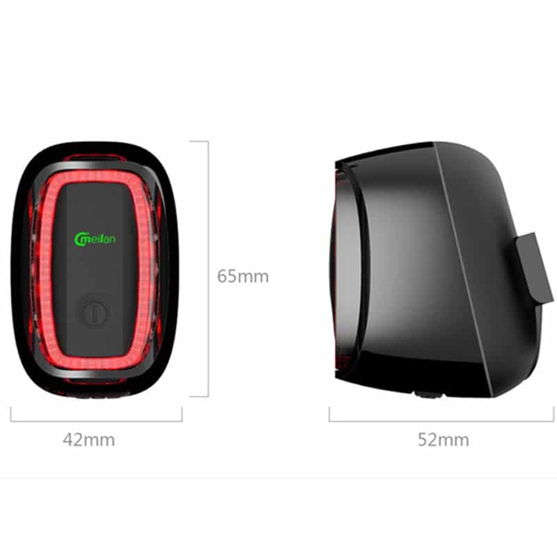 Dropshipping X6 Bicycle Rear Taillight USB Rechargeable Waterproof Bike Safety Lamp Intelligent Cycling Lamp 7 Modes