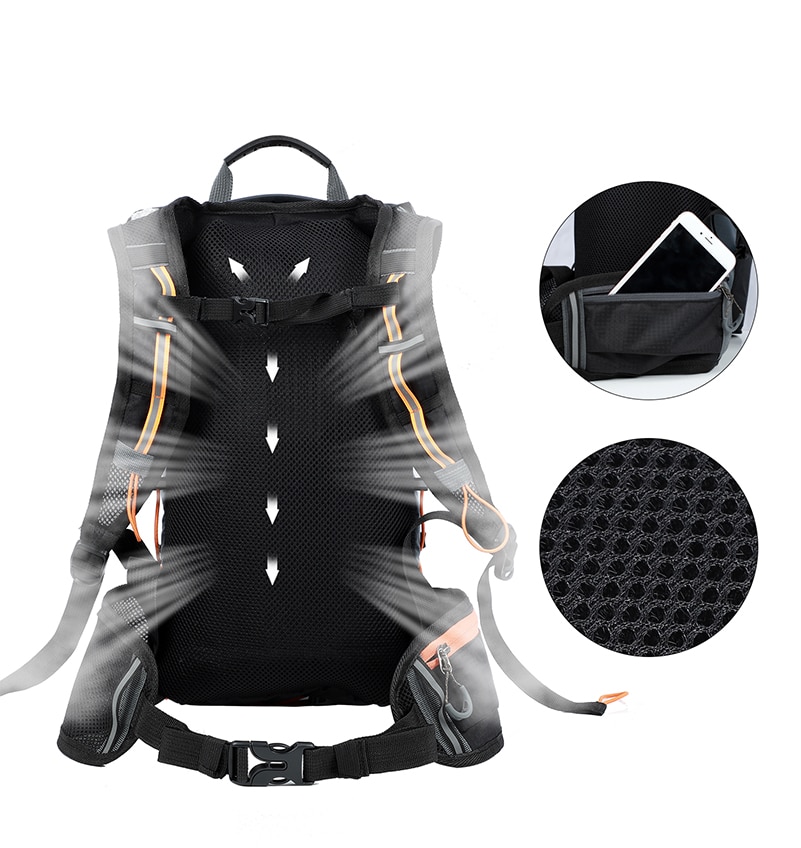 WEST BIKING Waterproof Bicycle Bag Cycling Backpack Breathable 10L Ultralight Bike Water Bag Climbing Cycling Hydration Backpack