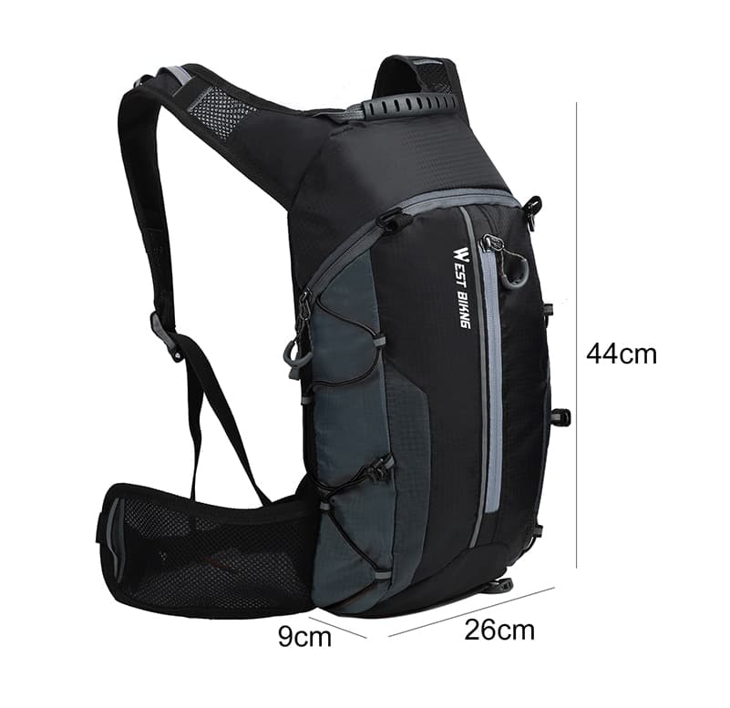 WEST BIKING Waterproof Bicycle Bag Cycling Backpack Breathable 10L Ultralight Bike Water Bag Climbing Cycling Hydration Backpack