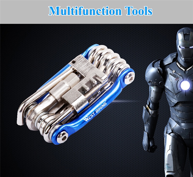 Multifunction Bicycle Bike Repair Tools Steel 10 in 1 Kit Herramientas Bicicleta Cycling Folding Wrench Ferramentas Bike Tools