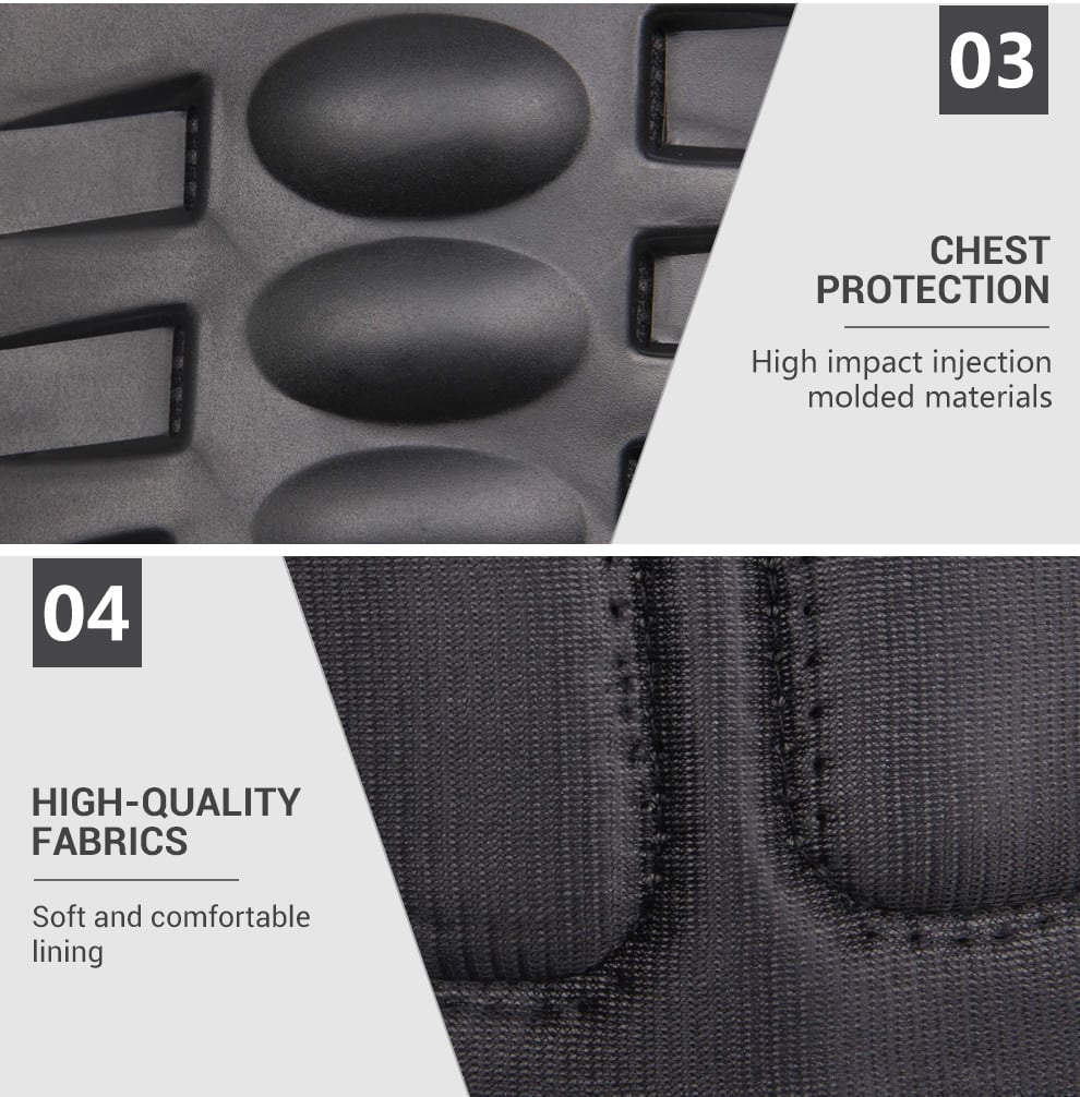 HEROBIKER Motorcycle Armor Vest Chest Back Body Armor Vest Motocross Protective Gears Vest Motorcycle Jacket Moto Waistcoat L XL