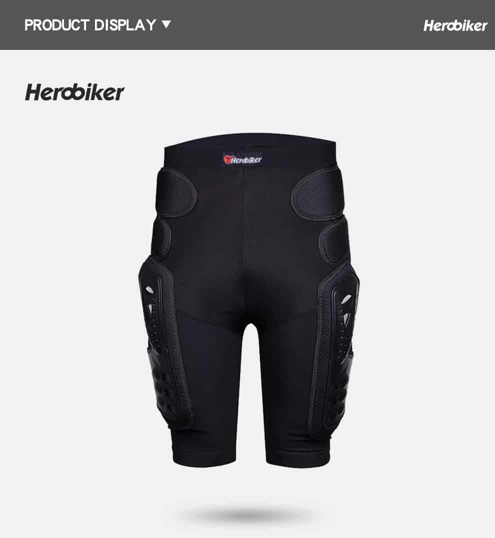 HEROBIKER Motocross Shorts Protector Motorcycle Shorts Moto Protective Gear Armor Pants Hip Protection Riding Racing Equipment