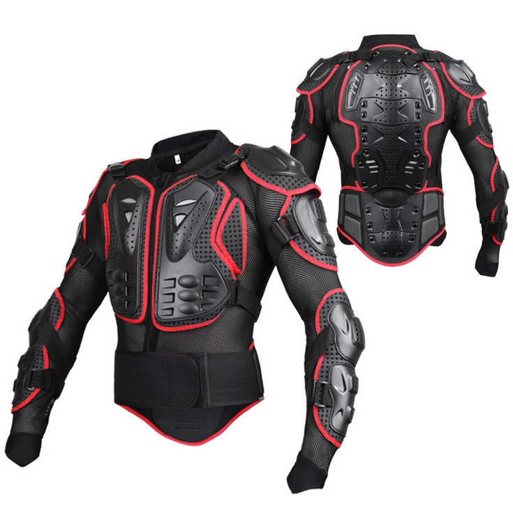 S-XXXL Size Motorcycle Professional Body Armor Jacket Spine Chest Shoulder Protection Gear Body Armor Off-road Protective Jacket