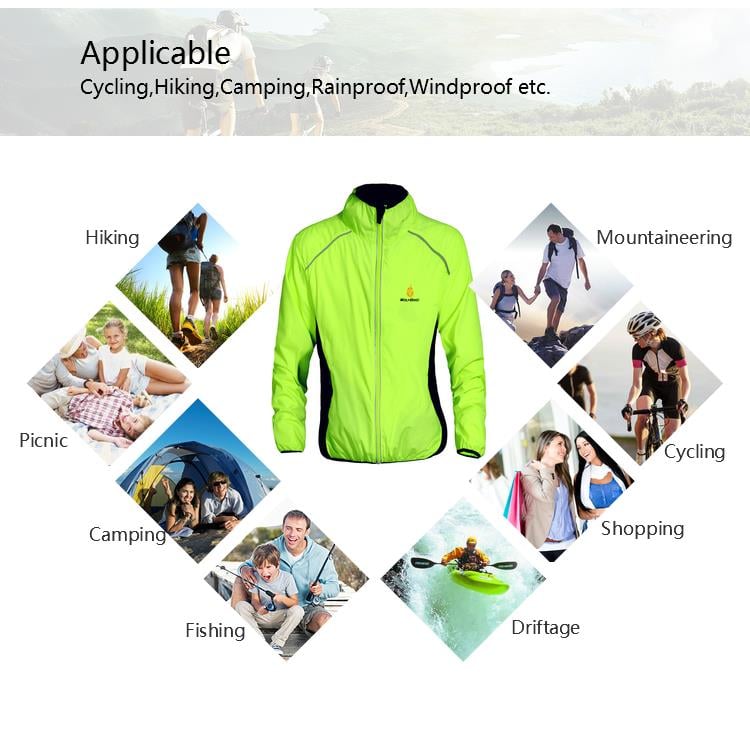 WOSAWE Windproof Cycling Jackets Men Women Riding Waterproof Cycle Clothing Bike Long Sleeve Jerseys Sleeveless Vest Wind Coat