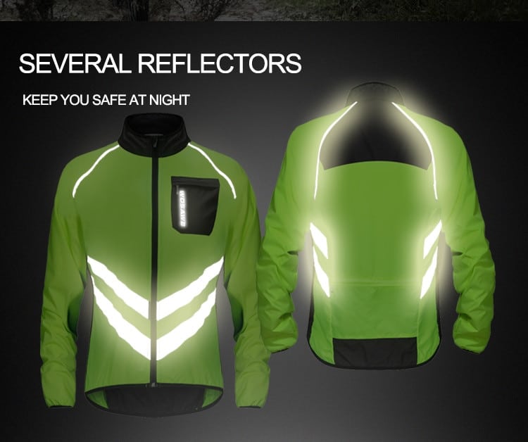WOSAWE Windproof Cycling Jackets Men Women Riding Waterproof Cycle Clothing Bike Long Sleeve Jerseys Sleeveless Vest Wind Coat