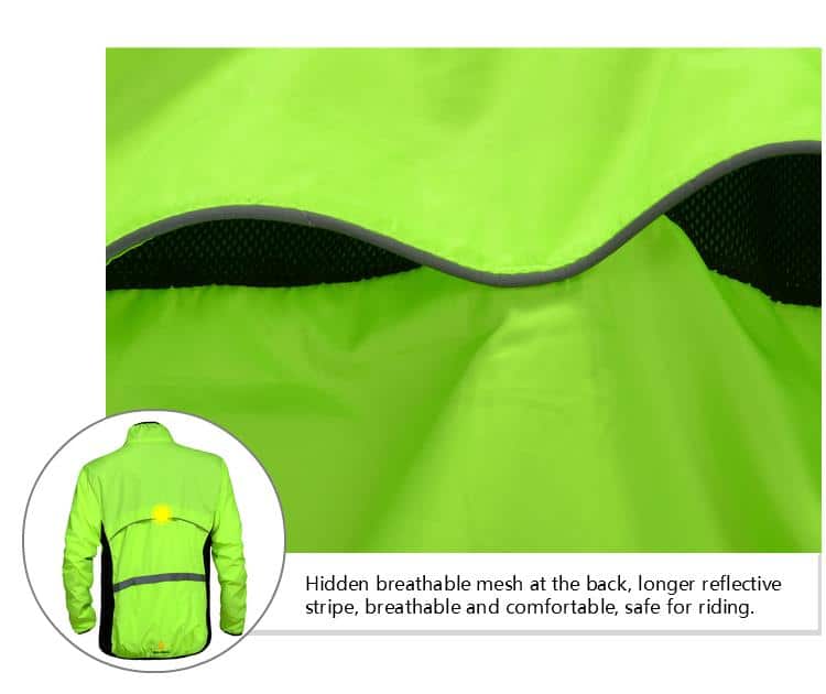 WOSAWE Windproof Cycling Jackets Men Women Riding Waterproof Cycle Clothing Bike Long Sleeve Jerseys Sleeveless Vest Wind Coat
