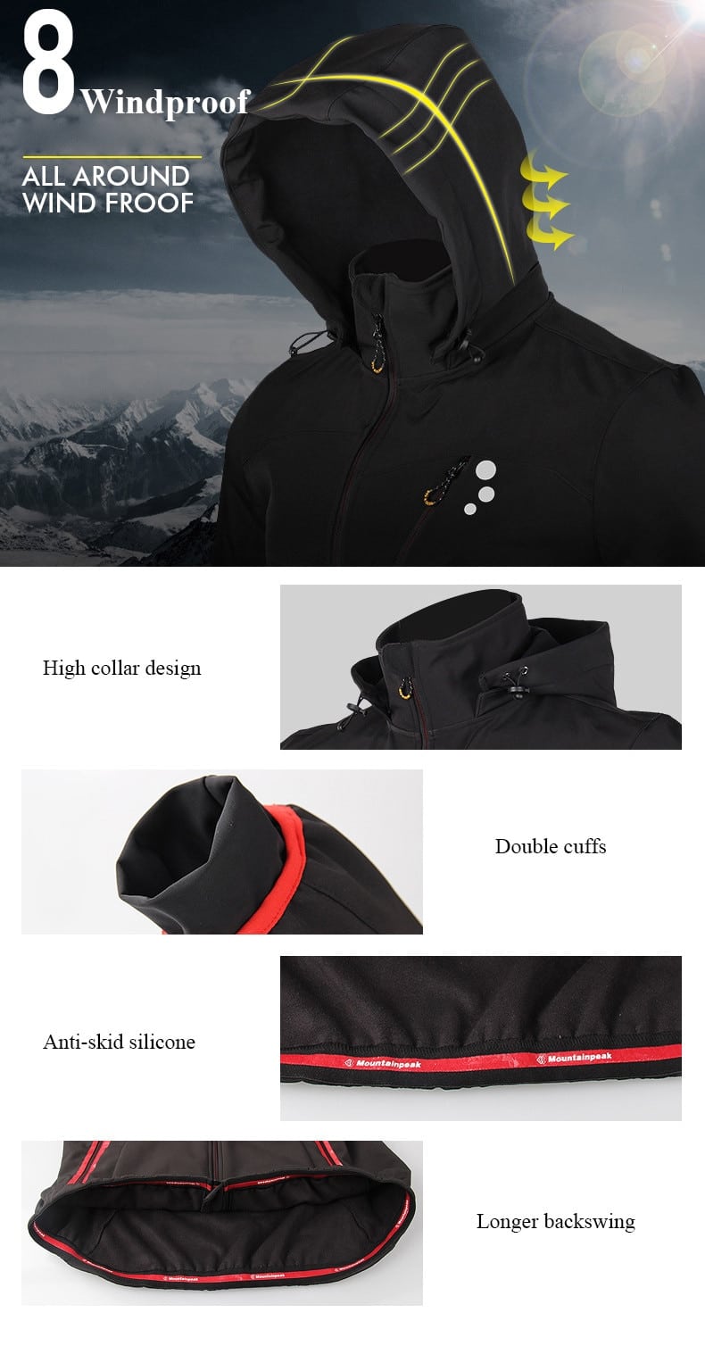 MTP Winter Long Sleeve Windproog Thermal Cycling Jacket Thicken Fleece Lined Waterproof Anti-Static MTB Road Bicycle Clothing