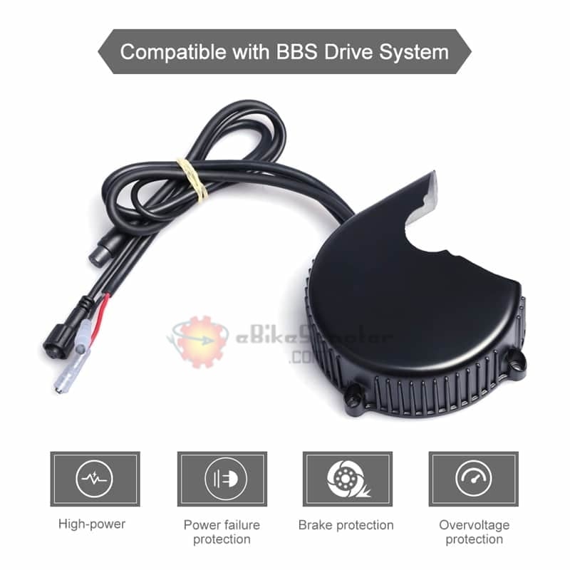 Bafang Upgraded BBS02B 48V 750W 25A 9T Motor Controller 3077 Gear Sensor 6V Light Cable For BBS02 Mid Drive Crank Conversion Kit