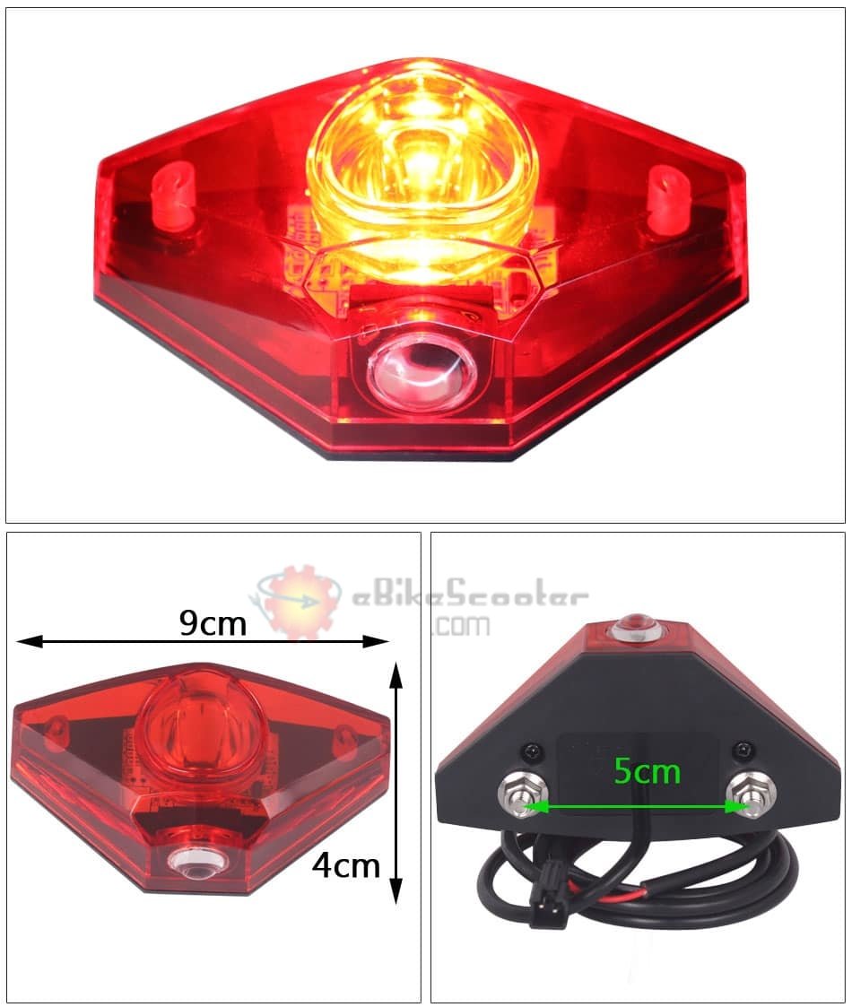 6V - 80V 12V 24V 36V 48V 60V 72V Universal E-bike Headlight Taillight Horn Set Front Light Headlamp Rear light Taillamp Bafang