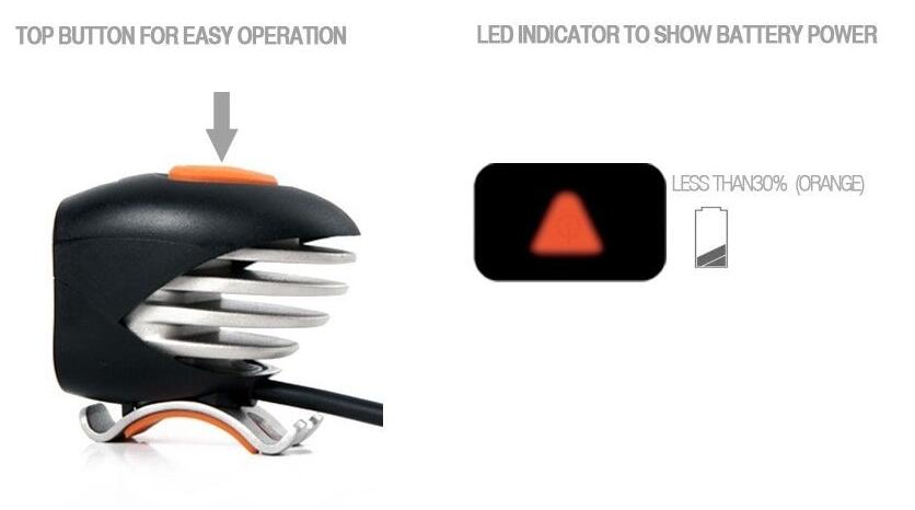 MagicShine MJ902 2000 Lumen LED Bike Front and rear light