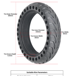 8.5x2 Honeycomb Tire -Blue & Red - Image 4