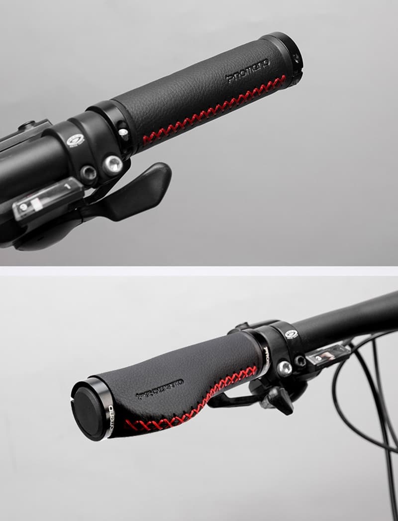 Promend Fiber leather City Mountain Bike Scooter MTB Bicycle Handlebar Cover Handle Grips Bar End Non-slip Aluminum Lock 1 pair Promend Fiber leather City Mountain Bike Scooter MTB Bicycle Handlebar Cover Handle Grips Bar End Non-slip Aluminum Lock 1 pair