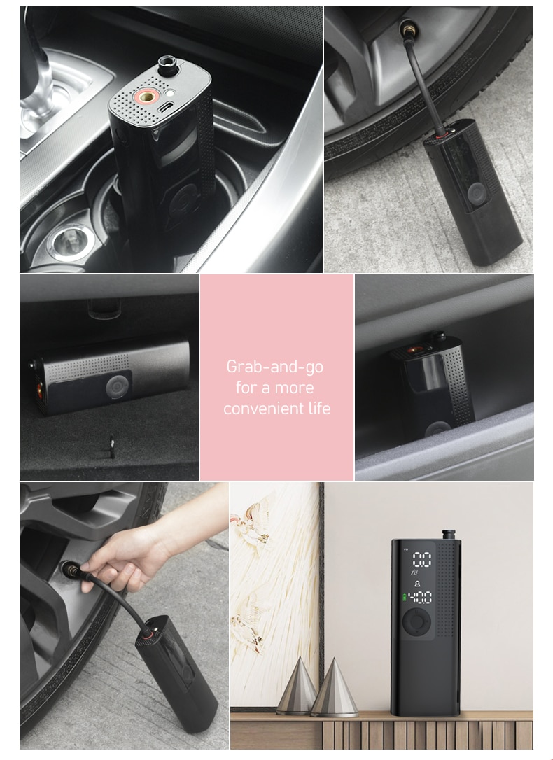 Car Electrical Air Pump Mini Portable Wireless Tire Inflatable deflate Inflator Air Compressor Pump&TPMS Motorcycle Bicycle ball