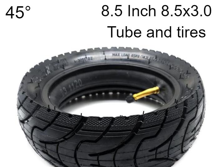 8.5 Inch 8.5x3.0 Tube and tires 45 degree