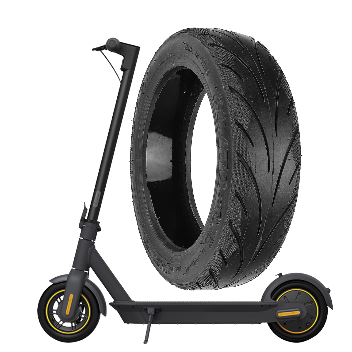 Innova Outer Tire for Ninebot MAX G30 KickScooter Electric Scooter 10 Inch 60/70-6.5 Front and Rear Tyre Wheel Tire Parts
