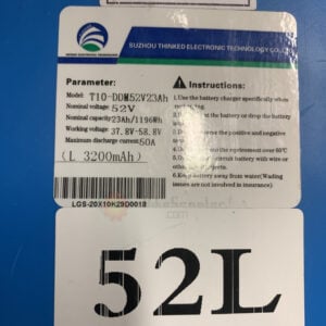 zero 10x battery 52V