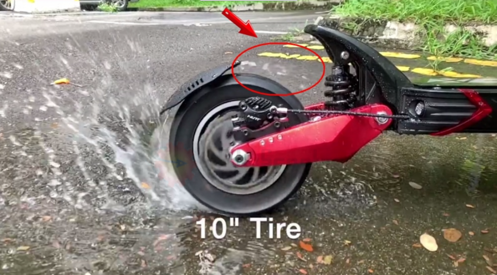 mudguard water blocking 10 inch scooter