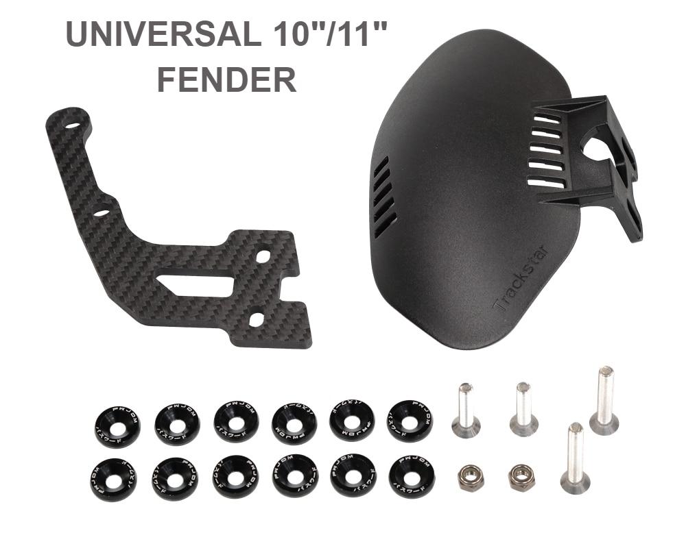 Upgraded Fender With Carbon Fiber Bracket for ZERO 10X Kaabo Mantis 10 Dualtron Electric Scooter Mudguard Wheel Cover 11 10 Inch