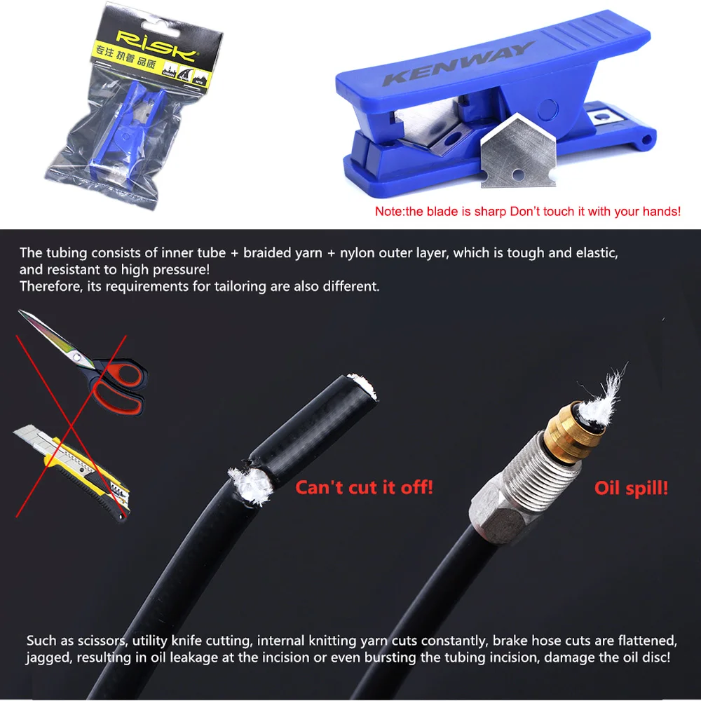 MTB Bicycle olive head Mountain Bike oil needle BH90/BH59/SRAM/MAGURA /TEKTRO tubing cut-off oil brake with compatible Shimano