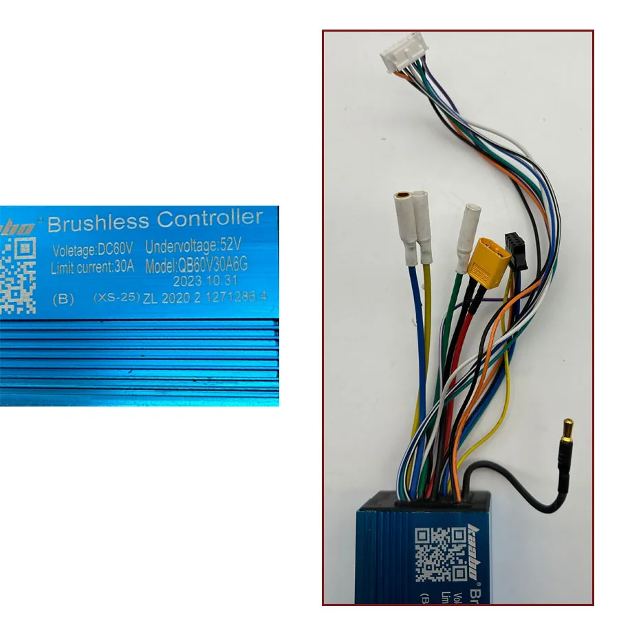 60V30A Sine Wave Controller Control Board for Kaabo Wolf Warrior X PLUS 10inch Electric Scooter Original Part