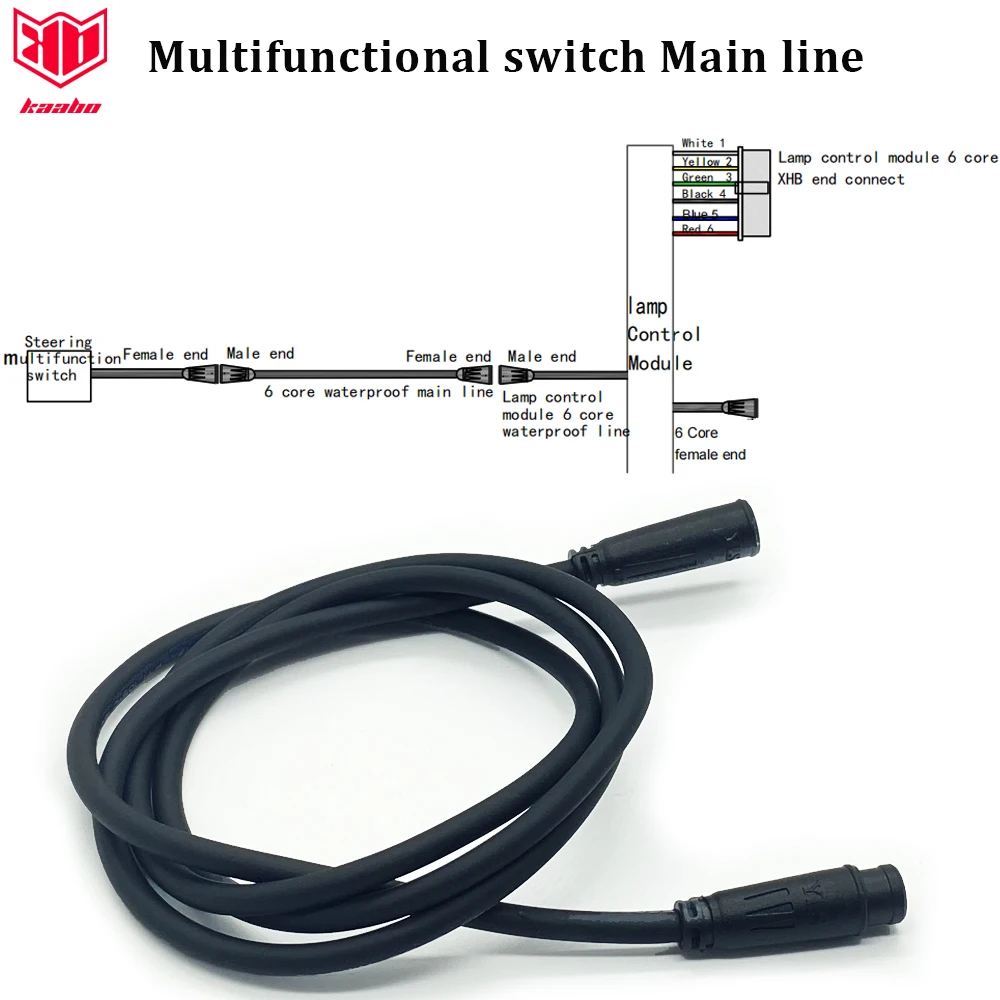 Original Kaabo GTR Main Wire 9Pin Main Line for Kaabo Wolf King GTR 1 to 5 6Pin Main Wire 1 to 1 6Pin Main Line E- Scooter